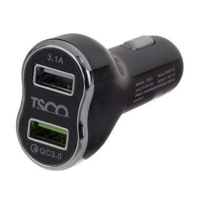 شارژر فندکی تسکو مدل TCG 21 همراه با کابل USB به microUSB