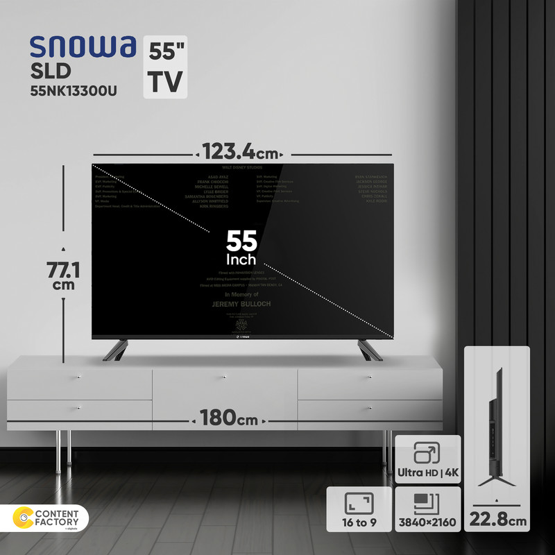 تلویزیون ال ای دی اسنوا SLD-55NK13300U سایز 55 اینچ