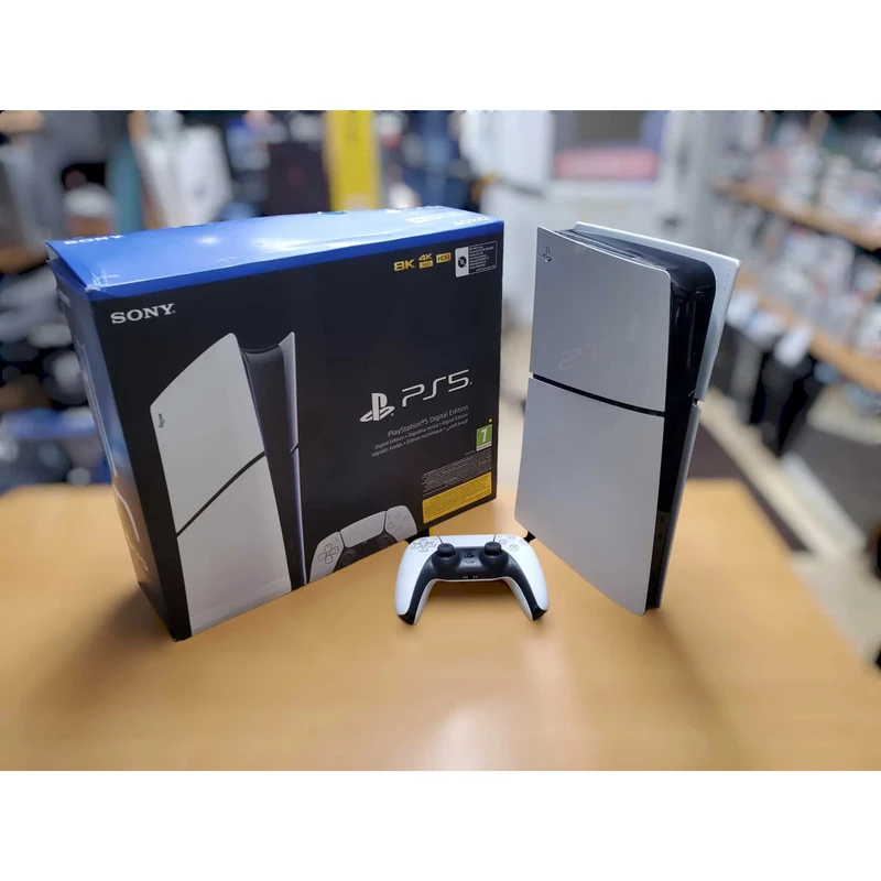 کنسول بازی سونی مدل PlayStation 5 Slim Digital Edition ظرفیت یک ترابایت ریجن 2016A اروپا به همراه دسته اضافه